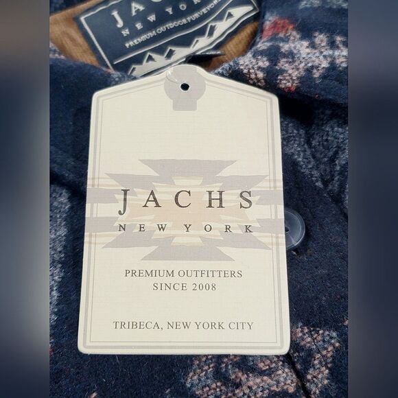 JACHS Men's XL Aztec Patterned Wool Blend Heavyweight Shacket Sherpa Lined Multi - Picture 13 of 15